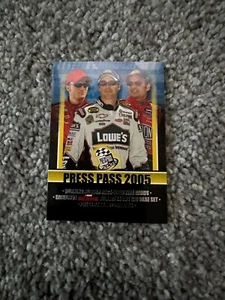 Nascar Press Pass 2005 juego base de tarjetas coleccionables lista de verificación - Imagen 1 de 3