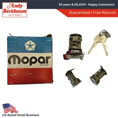 Dodge Plymouth Chrysler 1973-1975 juego de cerraduras de puerta y encendido equipamiento NOS 3695555 Foto 1 de 4