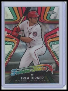 2017 Topps Chrome #FS-9 Trea Turner Future Stars - Picture 1 of 2