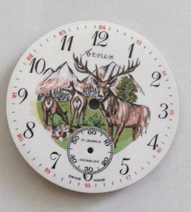 Eaglestar -Arnex enamel pocket watch dial for UT- 6498 Movement  37.5 mm - Picture 1 of 1