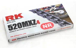 Cadena De Transmisión Motocross Enduro RK MXZ4 Paso 520 Color Roja Offroad CR - Imagen 1 de 1