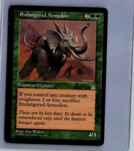 MTG Magic the Gathering Stronghold Edition Endangered Armodon LP Common - Picture 1 of 2
