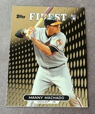 Manny Machado 2013 Topps Finest Rookie Card RC #80 San Diego Padres
