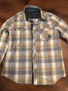 EPIC THREADS MEN’s large button down collar shirt pockets  long sleeve - Picture 1 of 8