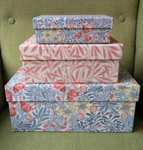 William Morris Schachteln 3er Boxen Set - Bower Dearle von Morris & Co - Bild 1 von 16