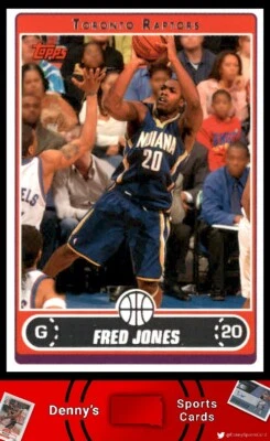 Tarjeta de baloncesto 2006 Topps #65 Fred Jones Toronto Raptors Foto 1 de 2