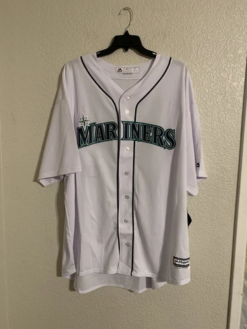 NEW Majestic MLB SEATTLE MARINERS Cool Base ROBINSON CANO Jersey Mens Size 4XL Cover