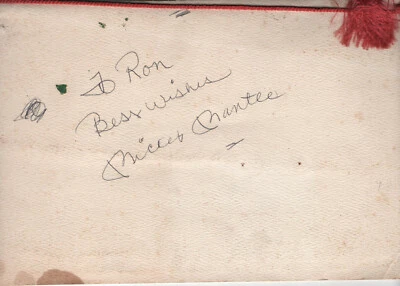 Mickey Mantle signed autograph program Buck Owens JSA Letter of Authenticity  - Image 1 of 3