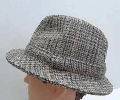 Sombrero para caminar Donegal tweed 100 % lana pura Irlanda 7 1/8 firmado S. Micham Weaver Foto 1 de 4