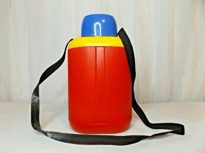 Termo térmico vintage Crown Corning Kids exterior con correa para el cuello de Italia Foto 1 de 4