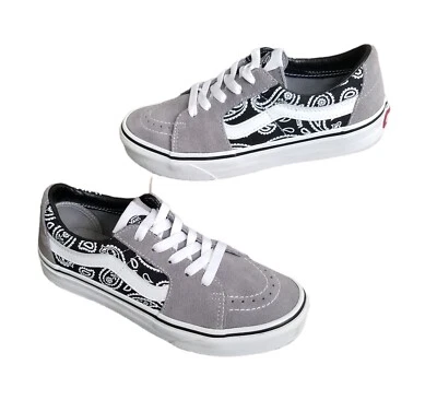 Vans Sk8-Low Mujer Talla 6 Gris Paisley Gamuza Tenis  Foto 1 de 4