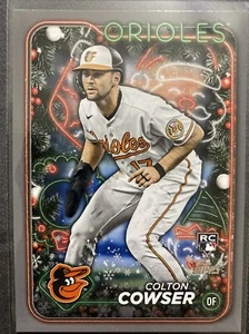 2024 Topps Holiday Colton Cowser RC Silver Glitter #H170 Orioles - Picture 1 of 2