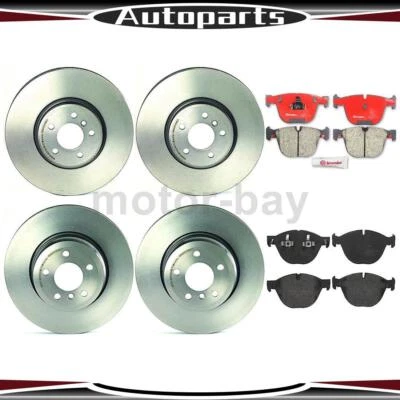 Pastilhas de freio dianteiro traseiro e rotores para BMW X6 2014 2013 2012 2011 2010 2009 2008 - Imagem 1 de 4