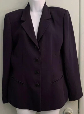 Chaqueta Blazer Coleccionables Pequeña Talla 10 Moda Sofisticada 4 Botones Azul Marino Oscuro Foto 1 de 4