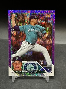 2023 Topps Update JUAN THEN RC Purple Foilboard #/799 - Mariners rookie US112