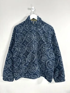 Chaqueta De Colección Años 90 Patagonia Glissade Deep Pile Media Cremallera Talla Mediana Patrón - Imagen 1 de 3