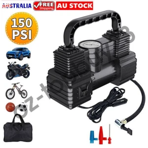 Portable 12V Car Air Compressor Tire Pump Tyre Inflator TOP 150 PSI HEAVY DUTY - Picture 1 of 11