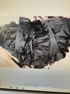 Diane von Furstenberg Handtasche Belle schwarz Naylon Lammleder Abend Clutch - Bild 1 von 6