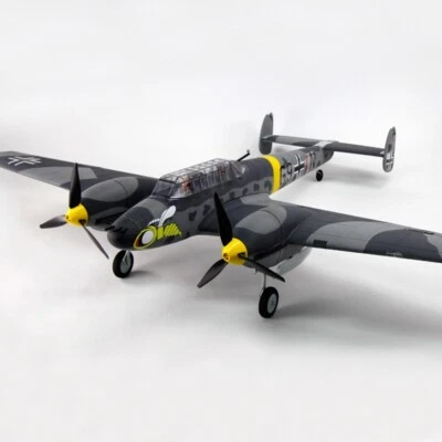 Dynam Messerschmitt BF-110 V3 4S Twin-Engine RC Warbird Plane 1500mm w/ Flaps - Image 1 of 4