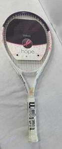 Wilson Hope Lite Tennis Racquet Size 4 3/8 Pink White Breast Cancer New - Picture 1 of 4