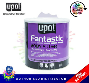 Upol Fantastic Polyester Body Filler 3 Litre - Includes Hardener & Spreader