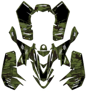 Kit de gráficos LTZ 90 APACHE 2007-2020 verde Senge compatible con Suzuki - Imagen 1 de 7