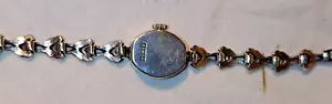 Orologio Vintage .925 Argento Punzonato, 17 Jewels Donna Gilo Quarzo Funzionante - Foto 1 di 10