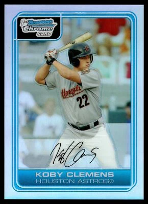 2006 Bowman Chrome Prospects Refractors #BC111 Koby Clemens 072/500 Houston - Image 1 of 2