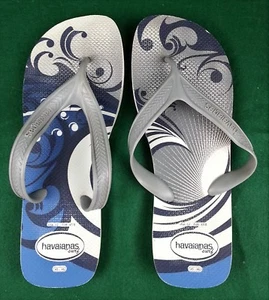Havaianas Surf Mens Flip Flops 12 US Thong Sandals Beach Summer Boardwalk Ocean - Picture 1 of 9