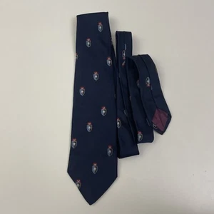 T M Lewin & Sons All Silk Tie - Vintage Made in London Men’s Classic Neck Tie - Picture 1 of 7