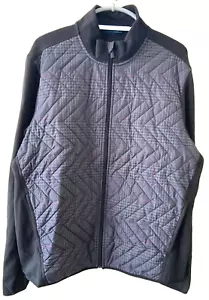 Perry Ellis Size XL Black Quilted full zip Jacket (482) - Picture 1 of 11