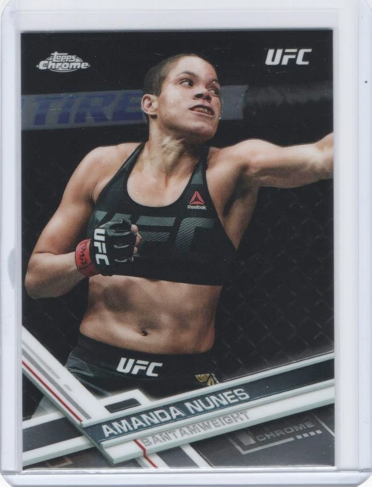 2017 Topps UFC Chrome Base #86 Amanda Nunes - Image 1 of 1