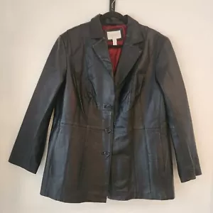 Giacca vintage Worthington vera pelle lunghezza media donna 1X - Foto 1 di 8