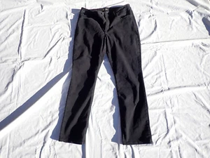 lee jeans womens size 14 medium straight leg mid rise black - Picture 1 of 7