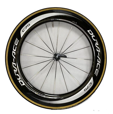 RUEDA DELANTERA TUBULAR 700C SHIMANO C75 DURA-ACE carbono Foto 1 de 4