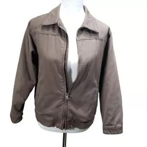 Chaqueta vaquera Old Navy para hombre talla grande marrón con cremallera - Imagen 1 de 7