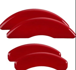 2005-2010 Dodge Challenger SE Front + Rear Red MGP Brake Disc Caliper Covers 4pc - Picture 1 of 6