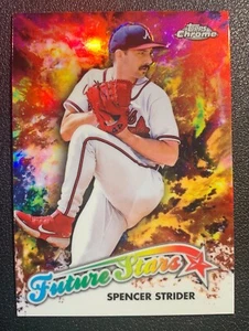 2023 Topps Chrome Future Stars Refractor #FS-15 Spencer Strider Braves - Picture 1 of 2