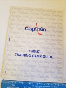 1986-87 Wshington Capitals Hockey Training Camp Guide Schedule Team Players - Picture 1 of 7