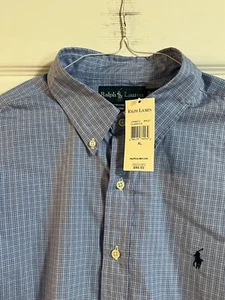 CAMISA RALPH LAUREN PARA HOMBRE MANGA LARGA CORTE CLÁSICO ABOTONADA XL NUEVA CON ETIQUETAS - Imagen 1 de 2