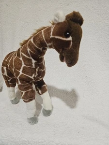 Vintage Der Streichelzoo braune Giraffe Plüschtier 14 Zoll Stofftier realistisch - Bild 1 von 6