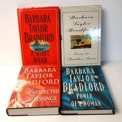Barbara Taylor Bradford 4 Hardback Book Lot Romantic Fiction Relationships Love Foto 1 de 4