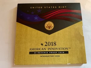 2018 American Innovation Introductory $1 Reverse Proof Coin OGP Limited edition - Picture 1 of 5