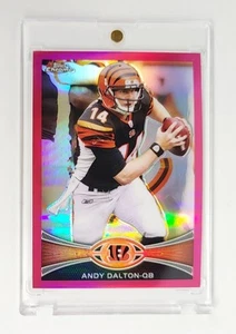 MINT #/ED PINK REFRACTOR 2012 Topps Chrome #164 Andy Dalton CINCINNATI BENGALS - Picture 1 of 2