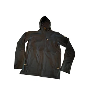 Fjällräven Abisko Trail Jacket Herren L schwarz Full Zip Fleece Kapuze Reißverschlusstaschen - Bild 1 von 9