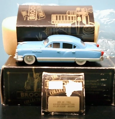 BROOKLIN - 1953 KAISER MANHATTAN FOUR DOOR SEDAN - BLUE - 1:43 - BRK29 - Image 1 of 2