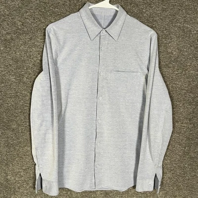 Lululemon Button Up Shirt Mens Size M? Slate Gray Stretch Performance - Image 1 of 4