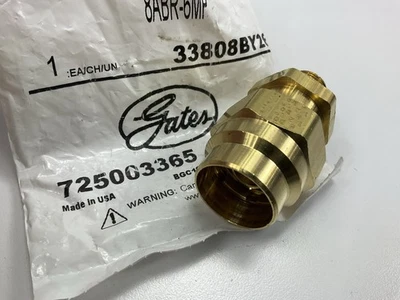 Acoplamentos de freio a ar Gates G33100-0806 para tubo macho com porca e manga 1/2 X 3/8 - Imagem 1 de 3