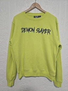 Felpa Pullover Uomo Giallo Demon Slayer Anime Taglia Media  - Foto 1 di 7