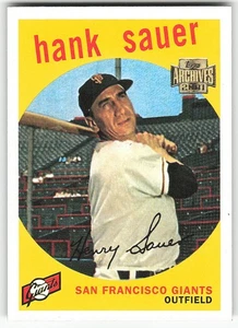 2001 Topps Archives #141 Hank Sauer BASEBALL San Francisco Giants - Picture 1 of 2